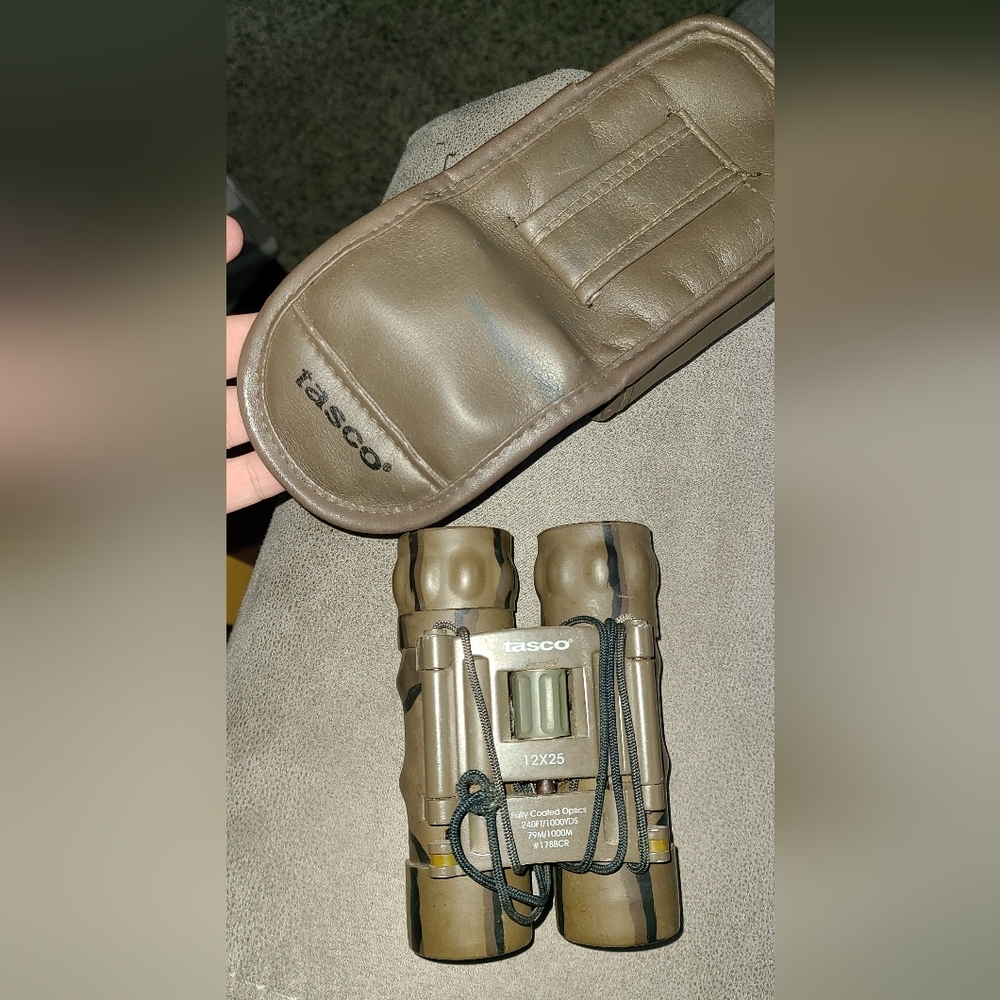 TASCO 12x25 Fully Coated Optics #178BCR Hunting‎ Binoculars